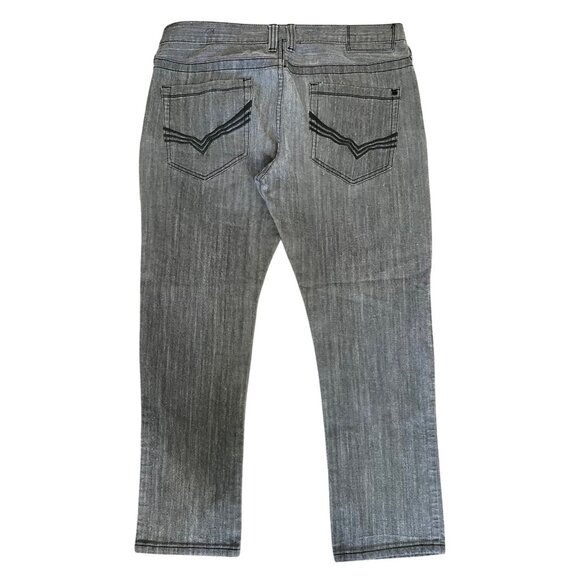 G By Guess Korbin Slim Fit Gray Denim Jeans For Men Size 36X30 - Picture 2 of 15